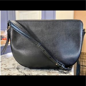 Banana Republic Double Zip Half Moon Crossbody